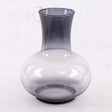 Dark Grey Glass Vase, H20cm