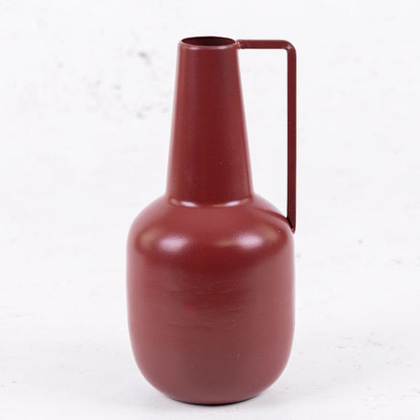 Burgundy Iron Bottle Vase, H20cm