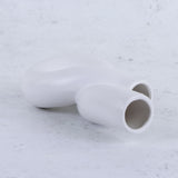 White Porcelain Twist Bud Vase, H21.8cm