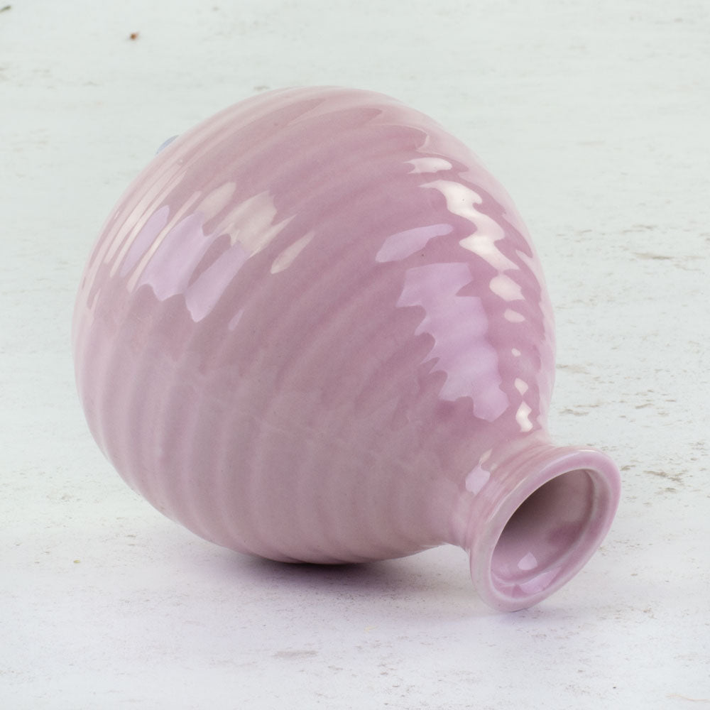Pink Ceramic Bud Vase, H13cm