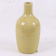 Yellow Ceramic Bottle Vase, H18.5cm