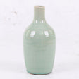 Duck Egg Blue Ceramic Bottle Vase, H18.5cm