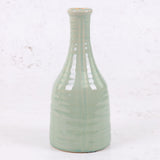 Duck Egg Blue Ceramic Bottle Vase, H23cm