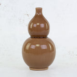 Light Brown Ceramic Vase, H28cm