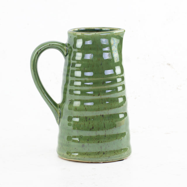 Green Fleck Ceramic Jug, H17.5cm