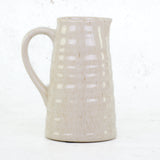White Fleck Ceramic Jug, H17.5cm