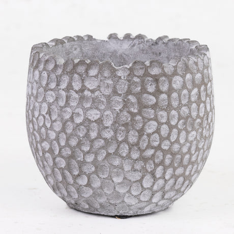 Stone Pot, Noli, Grey, 11 x 10cm
