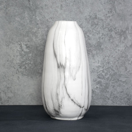 Vase, Marmoris, Black-White, 14.5 x 27.5cm