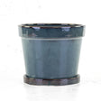 Stoneware Pot, Vintage Green, 20 cm x 17 cm