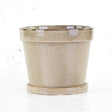 Stoneware Pot, Light Brown, 20 cm x 17 cm