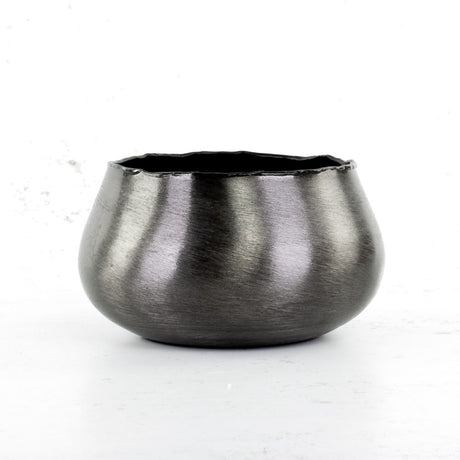 Pot cover, Hyde Park, Brushed Smoke Black, L