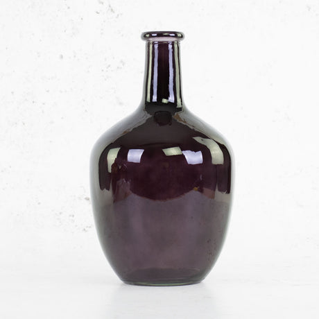 Vintage Style Bottle Vase, Black, 31cm