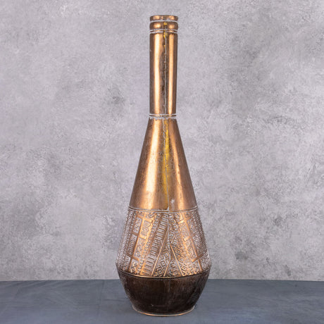 Battambang Metal Vase, Copper, 26x75cm