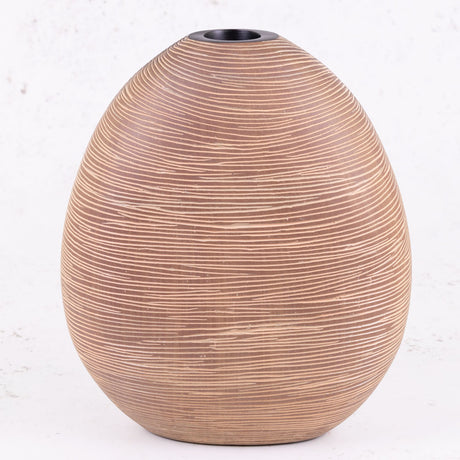 Brown Vase, Lucat, Height 29.5cm