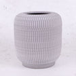 Vase, Terracotta, White, 30cm