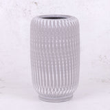 Vase, Terracotta, White, 24cm