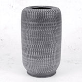 Vase, Terracotta, Black/White Wash, 33cm