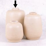 Bottle Vase, Terracotta, Soft Beige, H28cm