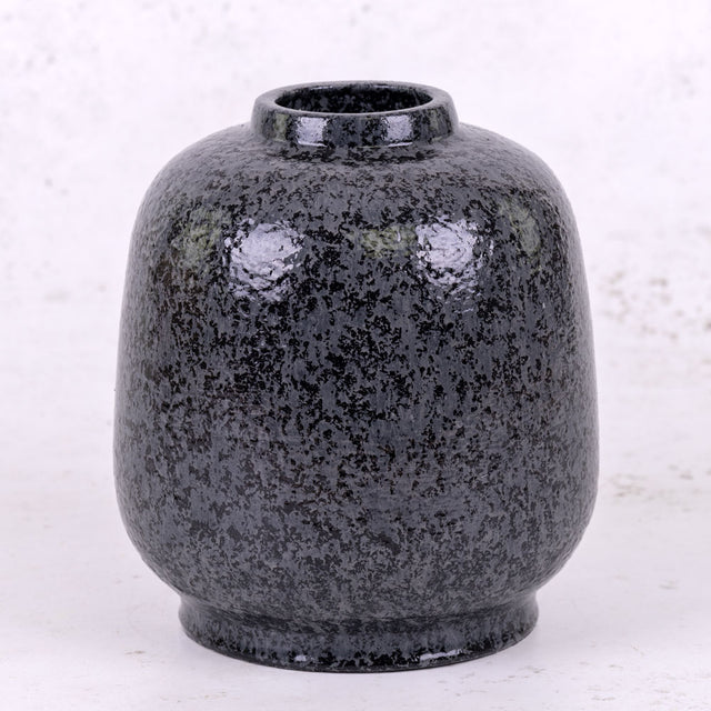 Bottle Vase, Terracotta, Black, H18.5cm