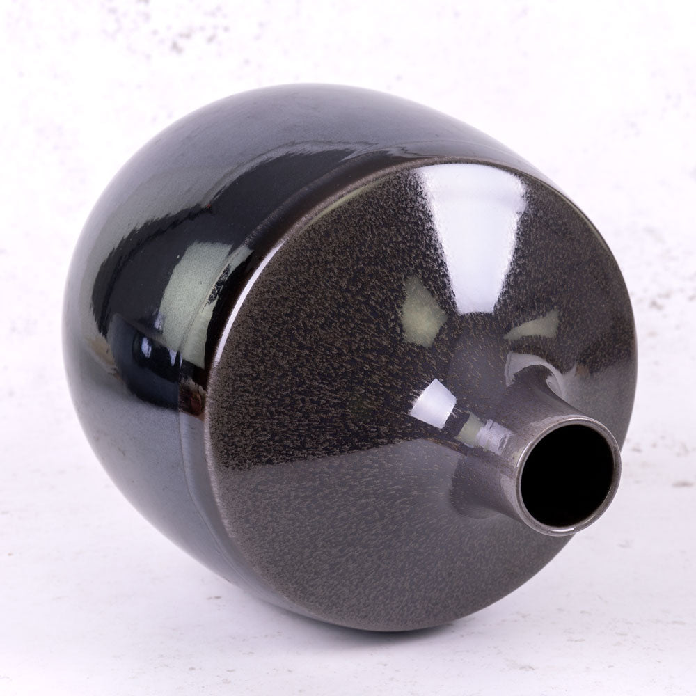 Vase, Ceramic, Black, 20.5x29.5cm