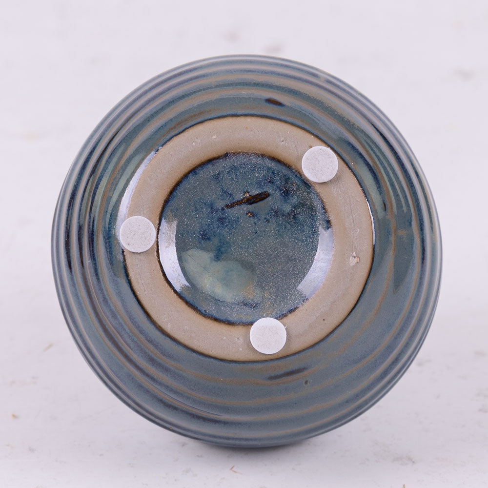 Ceramic Bud Vase, Blue, H10.6cm