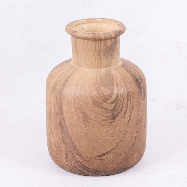 Ceramic Vase, Natural Brown, 13x18cm