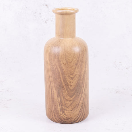 Ceramic Vase, Natural Brown, 12x28cm