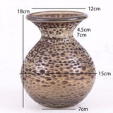 Vase, Recycled Glass, Brown Wash H18cm