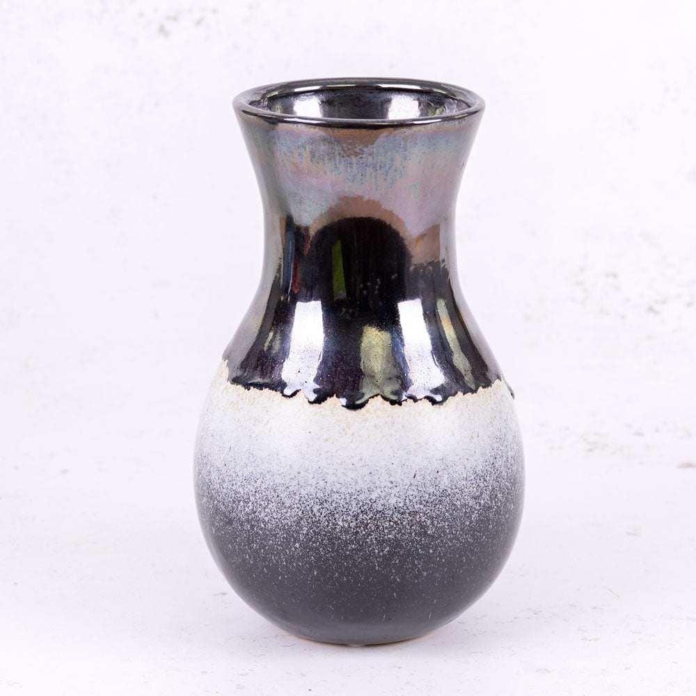Vase, Ceramic, Light Blue/Grey H20cm