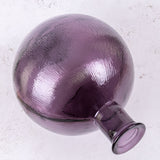 Vase, Recycled Glass, Purple, 34x42cm