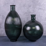 Vase, Recycled Glass, Green, 34x42cm