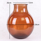 Vase, Recycled Glass, Dark Red, 29 x 36cm