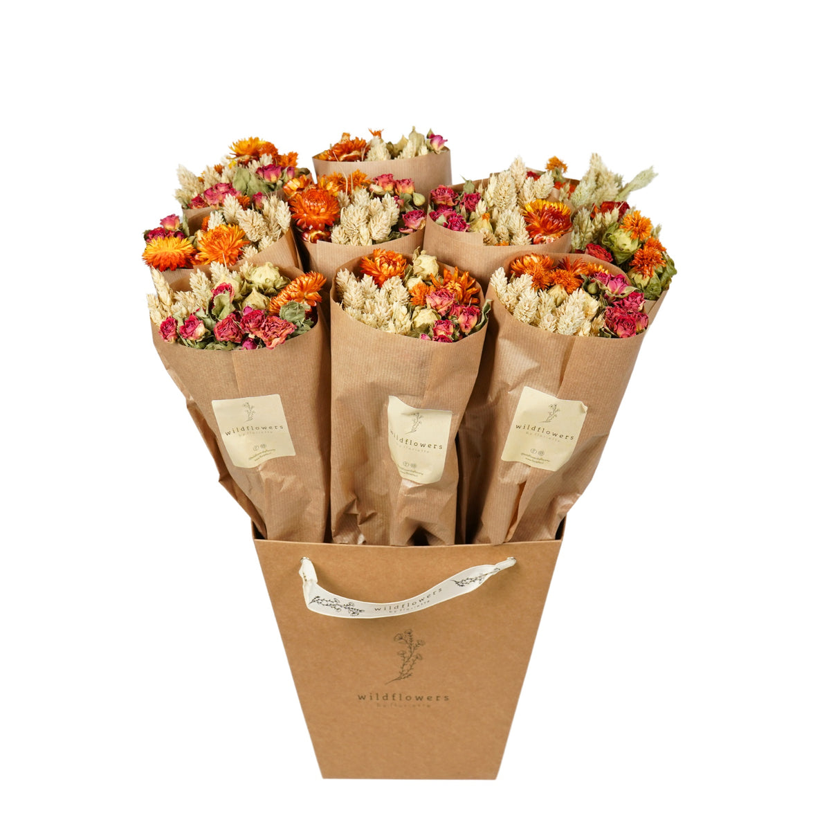 Pre Order Market more, orange, box x 10 bouquets