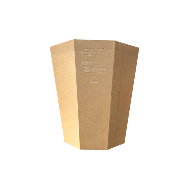 Cardboard Display Bucket 10L natural