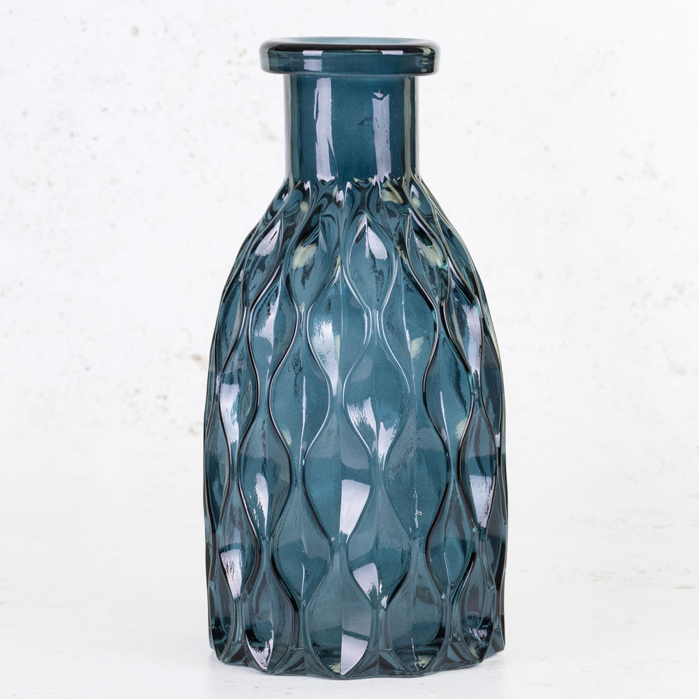 Aral Vase, Dark Blue, 14 x 28.5cm