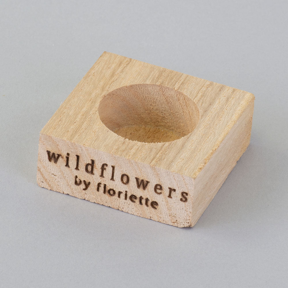 Wildflowers Wood Block for 1 bottle
