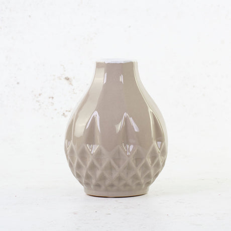 Pico Vase, Beige, 12 x 15cm