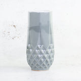 Pico Vase, Blue/Grey, 9 x 18.5cm