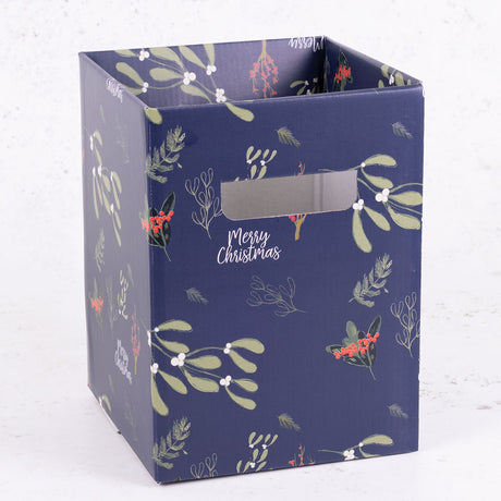 Porto Boxes, Mistletoe & Berries, Navy, Pack x 10