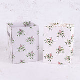 Porto Bag, Oh Mistletoe, White/Green/Red, Pack x 10