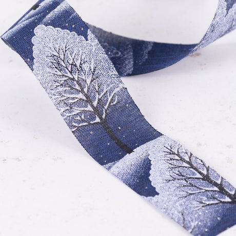 Ribbon, Iced Birch, Dark Blue, 38mm x 10m