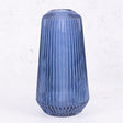 Flumet Vase, Glass, Blue, 16x30cm