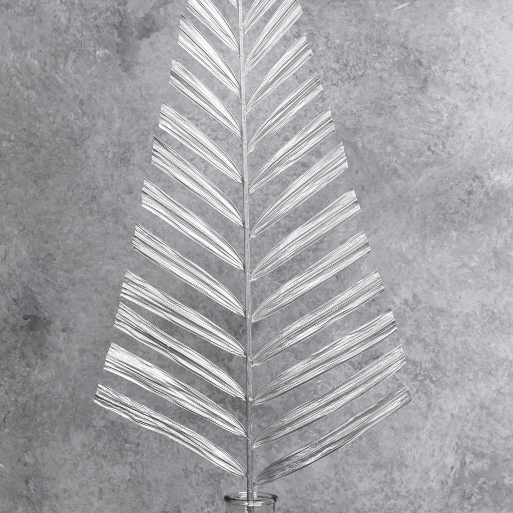 Palm Spear Stem, Dried, Silver, 118x38cm