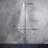 Palm Spear Stem, Dried, Silver, 118x38cm