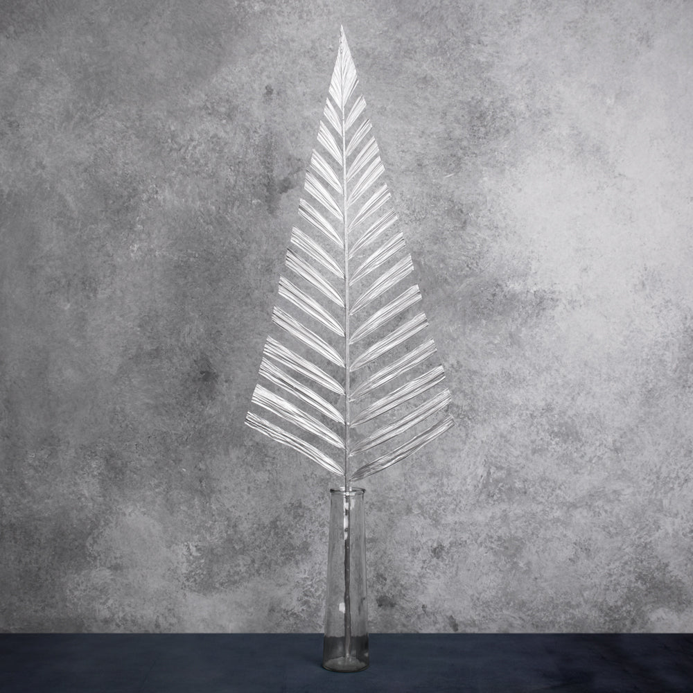 Palm Spear Stem, Dried, Silver, 118x38cm