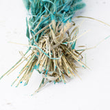 Dried Setaria Grass, Petrol Blue, 65cm Bunch