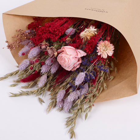 Bouquet, Wildflower Dried, Red Romance, Medium