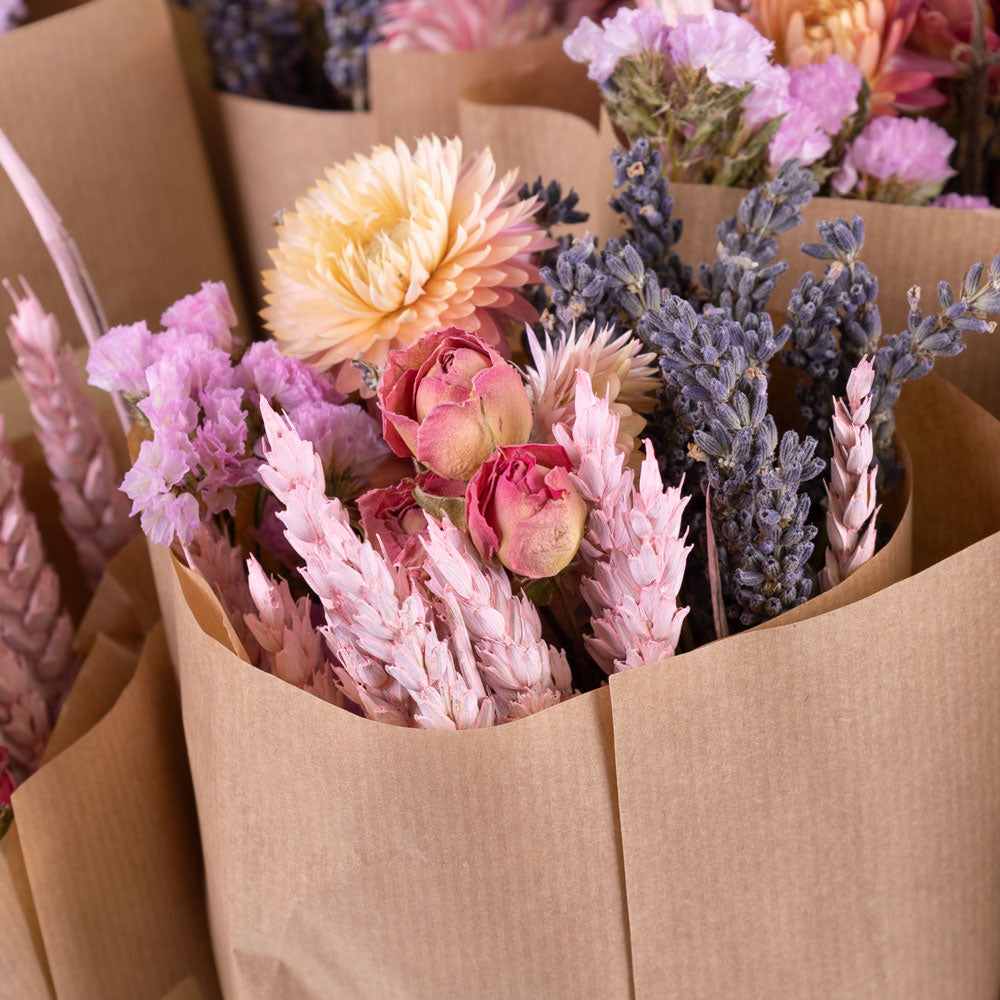 Bucket, Wildflower Bunches, Pink