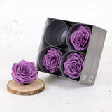 Rose Heads, Preserved, Premium, Lilac, Box x 4