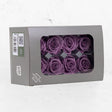 Rose Heads, Preserved, Medium, Lilac, Box 8